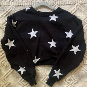 Starfit Cropped Star Crewneck